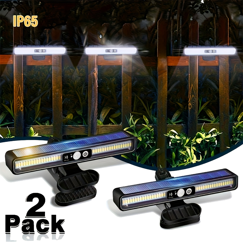 Outdoor Lighting For Fence - Zewnętrzne wodoodporne lampy solarne z czujnikiem