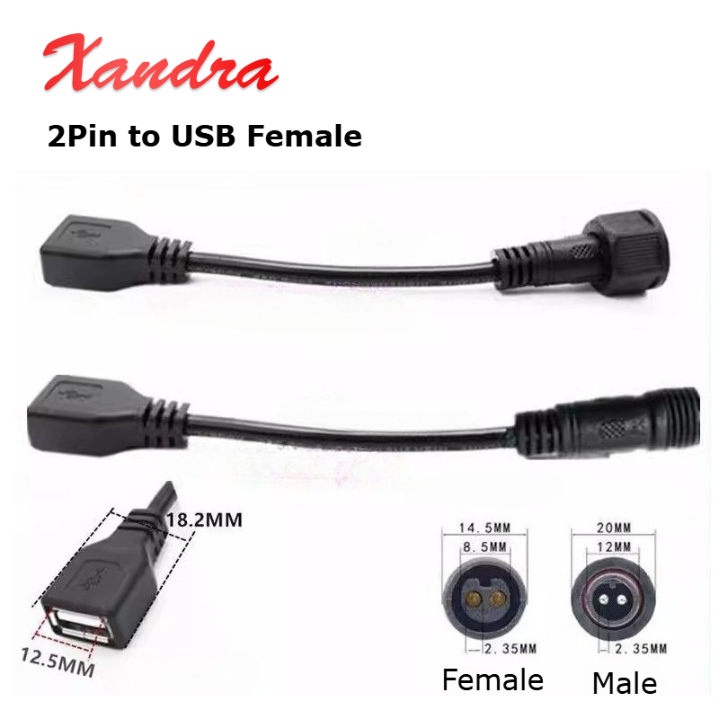 Outdoor Lighting Connectors - Wodoodporny kabel zewnętrzny z 2-pinowym złączem