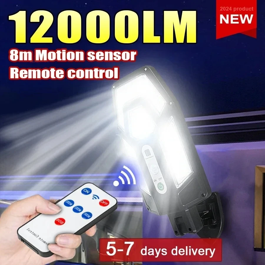 Outdoor Lighting Lumen - Mocna lampa solarna ścienna 12000LM z