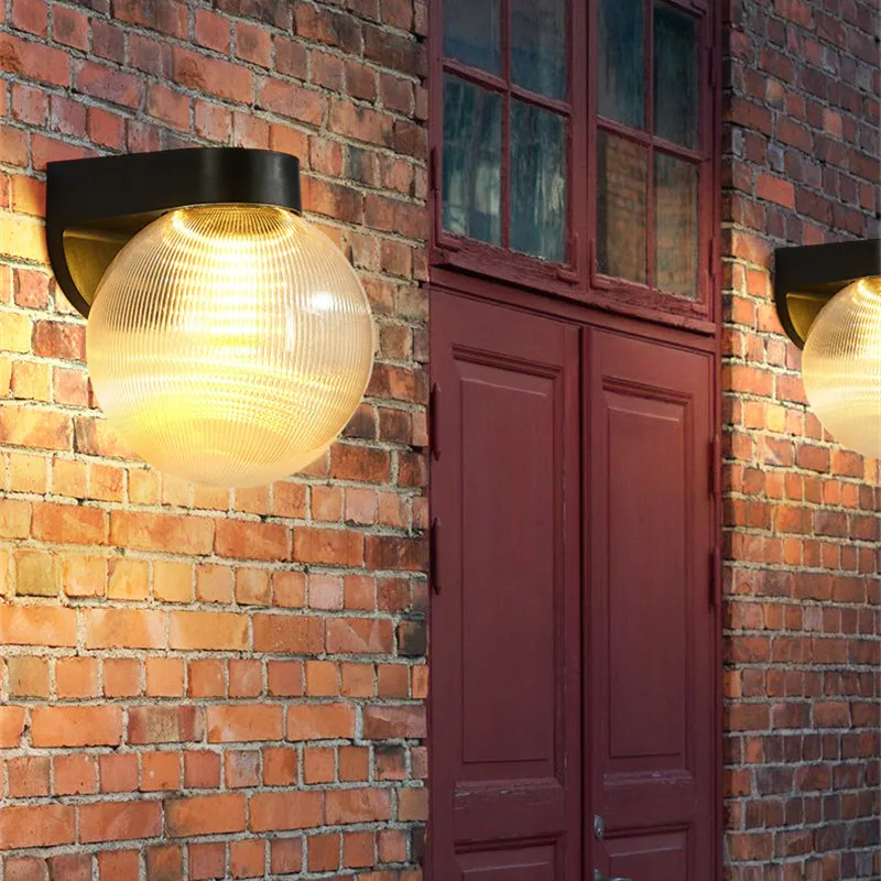 Xl Outdoor Lighting - Sferyczna zewnętrzna kinkiet IP65 wodoodporna mleczna