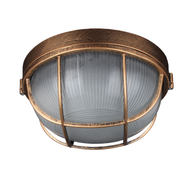 Xl Outdoor Lighting - Vintage zewnętrzna lampa sufitowa, brązowa metalowa