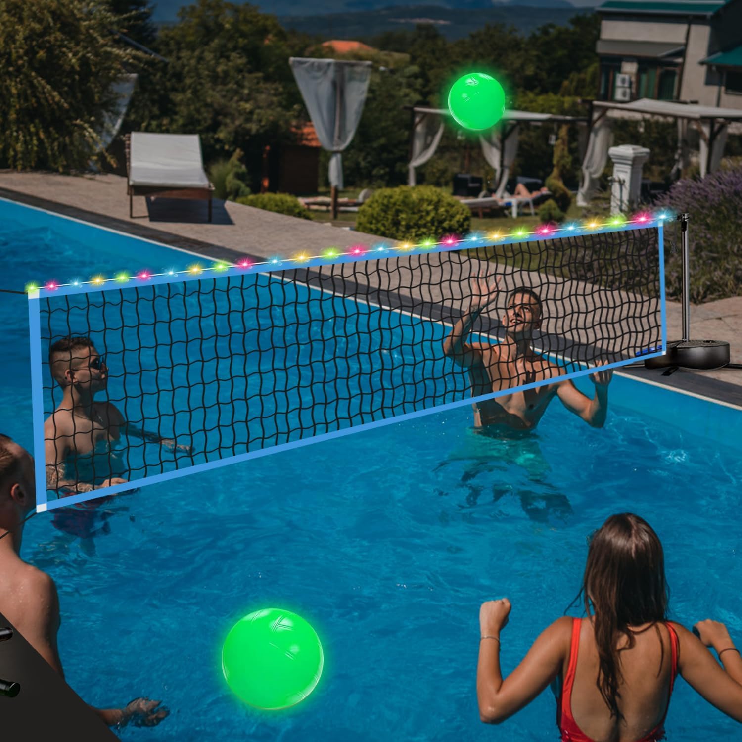 Outdoor Lighting Portable - Przenośna siatka do siatkówki LED na