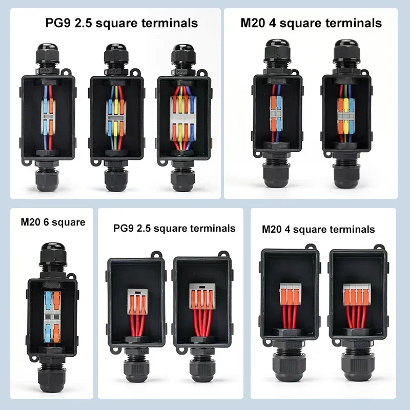 Outdoor Lighting Connectors - Skrzynka przyłączeniowa M20 PG9 2-drożna z