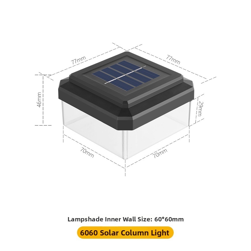 Post Cap Light - Wodoodporna lampa solarna LED na słupek