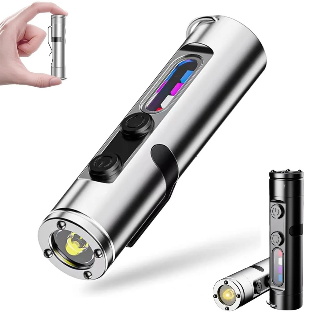 Outdoor Lighting Types - Mini przenośna latarka LED EDC, ładowana