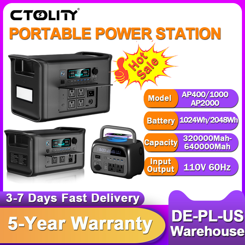 Xl Outdoor Lighting - Przenośna stacja zasilania CTOLITY 2400W, generator