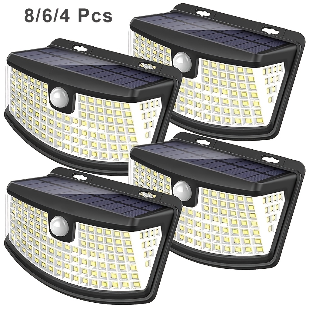 Outdoor Lighting For Fence - Zestawy 8/6/4 sztuk solarnych lamp z