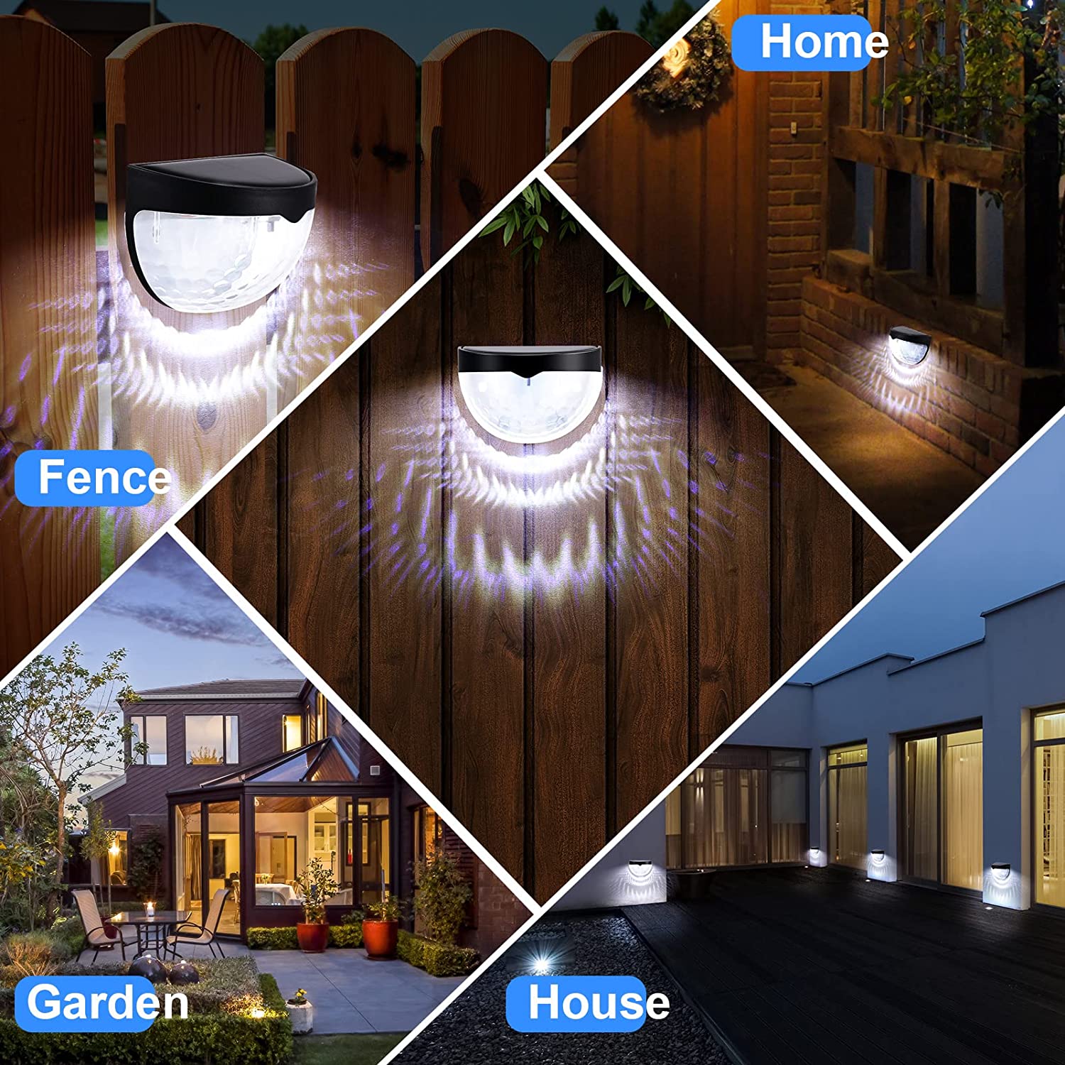 Zewnętrzne lampy solarne LED,  – Outdoor Lighting For Fence recenzja i cena