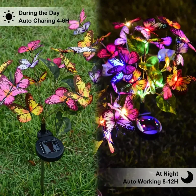 Solarny LED Motyl Lampki Ogrod – Outdoor Lighting For Backyard recenzja i cena