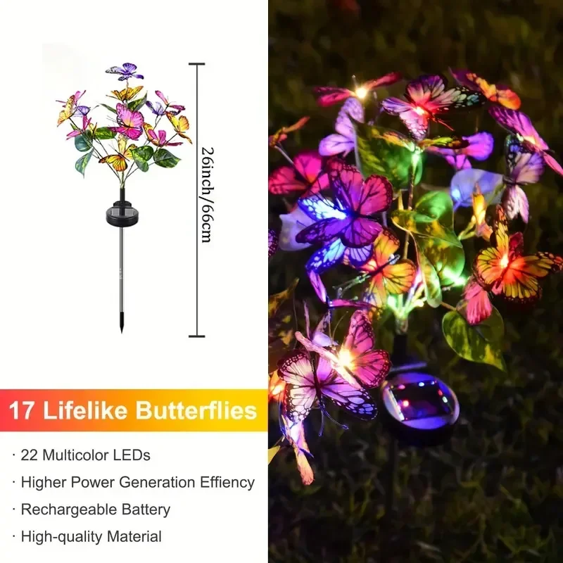 Solarny LED Motyl Lampki Ogrod – Outdoor Lighting For Backyard recenzja i cena