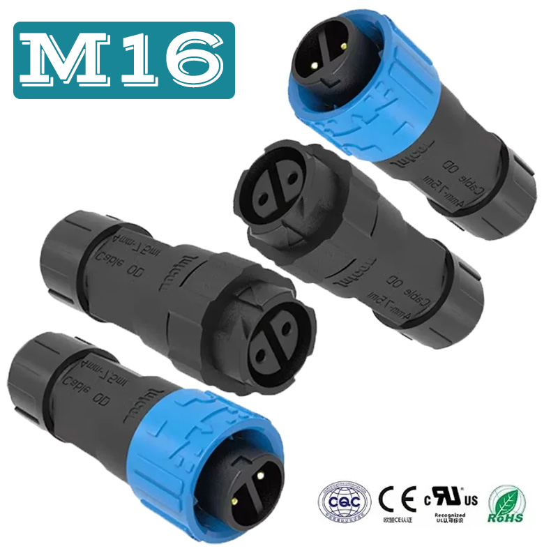 Złącze zasilania 2-pinowe M16  – Outdoor Lighting Connectors recenzja i cena