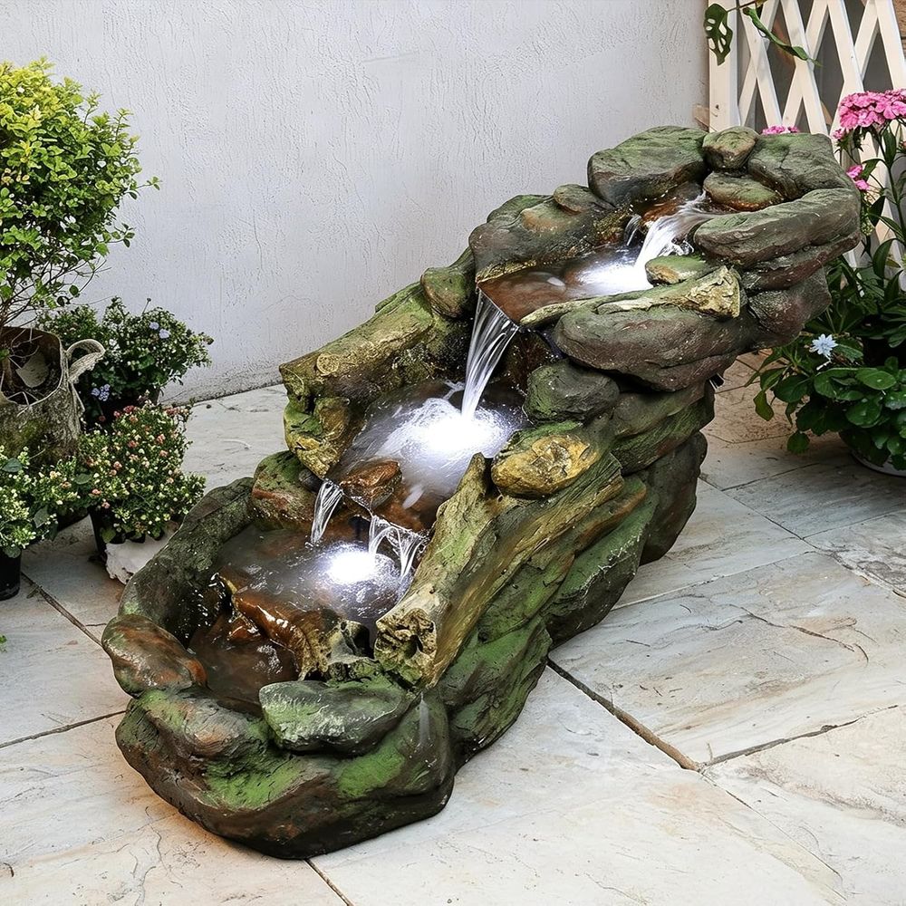 Wielopoziomowa fontanna ogrodo – Outdoor Lighting For Backyard recenzja i cena