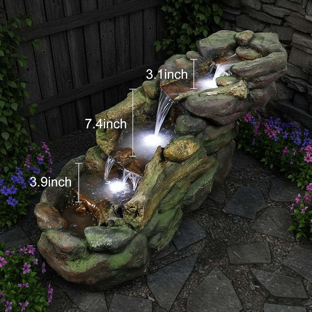 Wielopoziomowa fontanna ogrodo – Outdoor Lighting For Backyard recenzja i cena