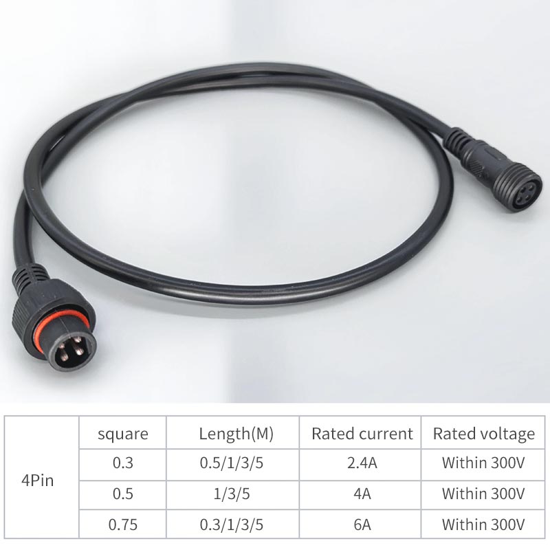 Męski kabel wtykowy Famale 4Pi – Outdoor Lighting Connectors recenzja i cena