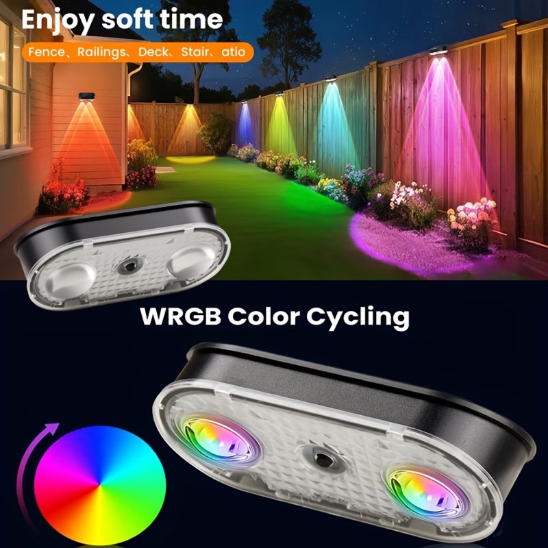 Lampa solarna RGB do ogrodzeni – Outdoor Lighting For Fence recenzja i cena