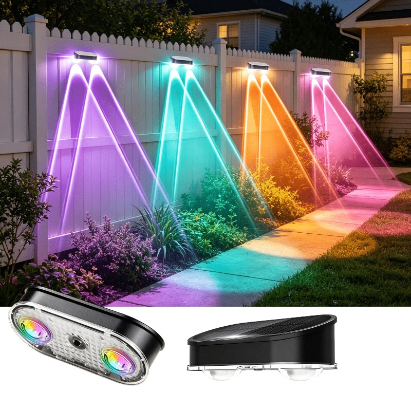 Lampa solarna RGB do ogrodzeni – Outdoor Lighting For Fence recenzja i cena