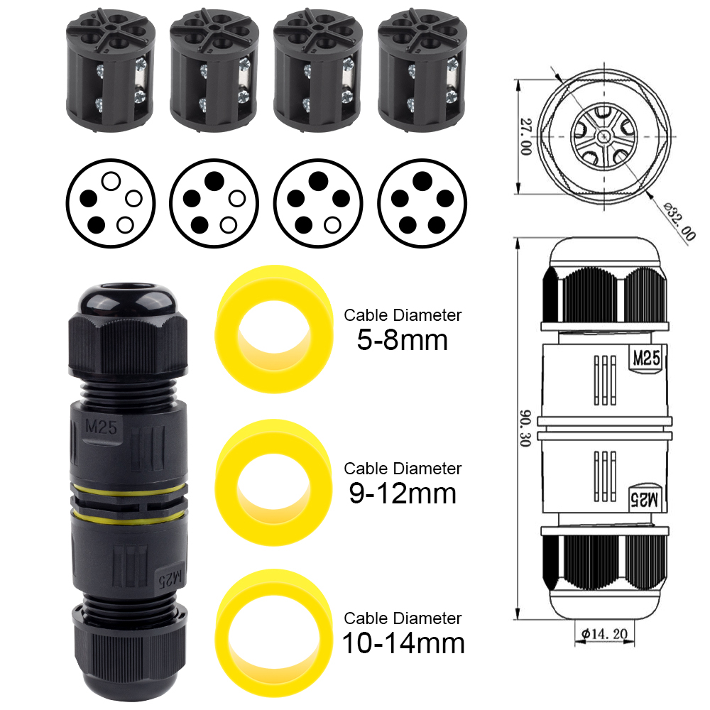IP68 M25 złącze kablowe zewnęt – Outdoor Lighting Connectors recenzja i cena