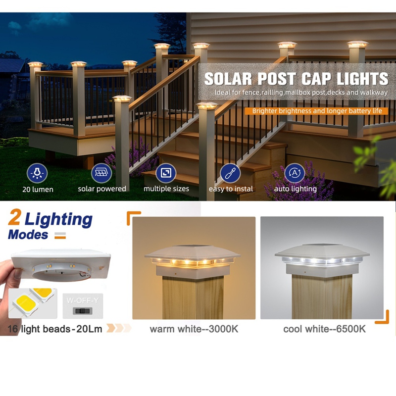 4 sztuki solarnych lamp na słu – Outdoor Lighting For Fence recenzja i cena