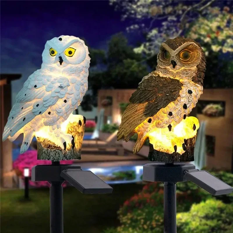 Solarna Statua Sowy, Lampa Ogr – Outdoor Lighting For Backyard recenzja i cena