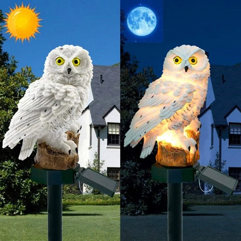 Solarna Statua Sowy, Lampa Ogr – Outdoor Lighting For Backyard recenzja i cena