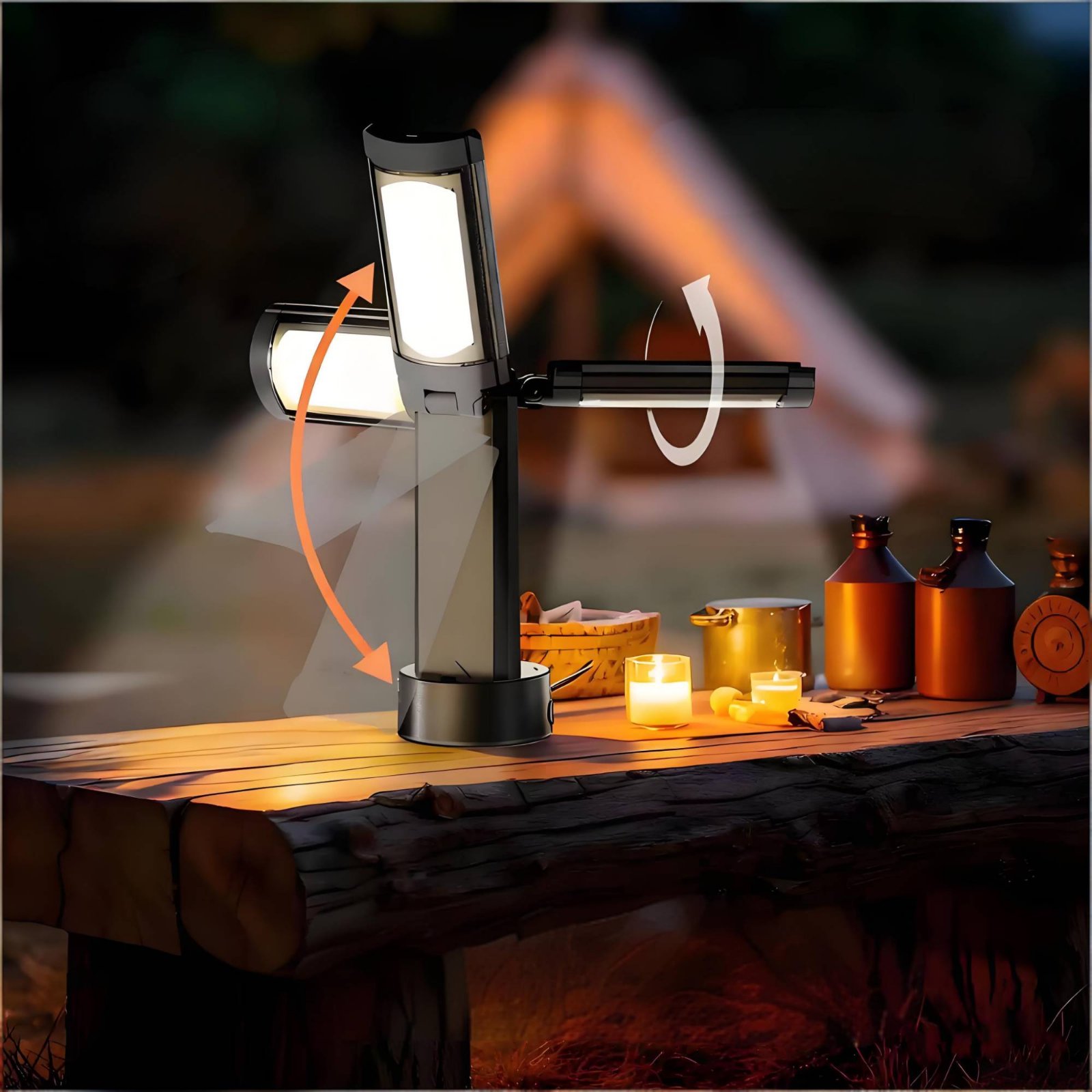 Teleskopowa lampa do namiotu z – Outdoor Lighting Portable recenzja i cena
