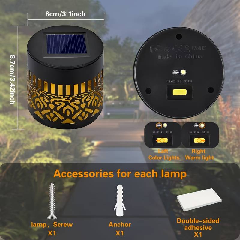2-pak solarnych lamp ogrodowyc – Outdoor Lighting For Fence recenzja i cena