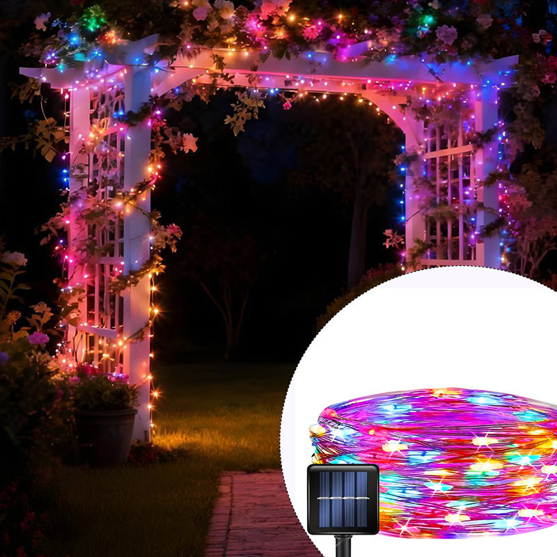 Solarne ogrodowe lampki LED, 8 – Outdoor Lighting For Fence recenzja i cena