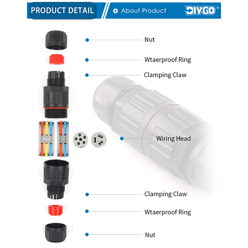 IP68 elektryczny wodoodporny p – Outdoor Lighting Connectors recenzja i cena