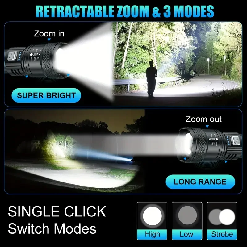 Latarka taktyczna LED 2000LM,  – Outdoor Lighting Lumen recenzja i cena